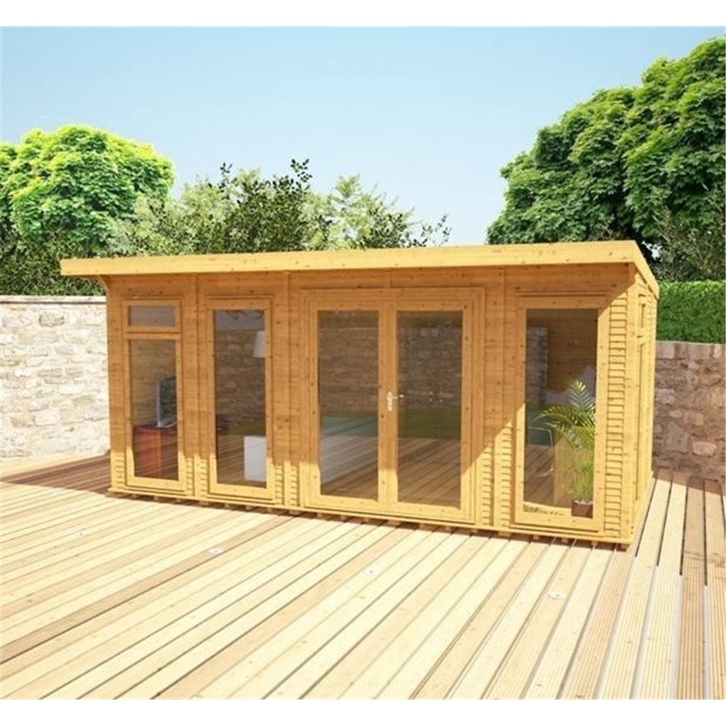 Avon 5m X 3m Insulated Garden Room Log Cabins